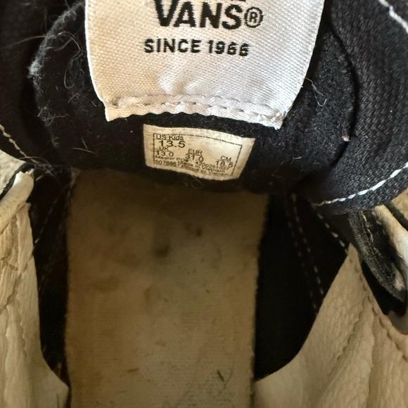 Kids Floral Cow Print High-Top Vans - Picture 5 of 6